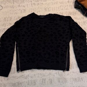 Rails Midnight Leopard Crew Neck Sweater